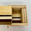 Photo4: Square 14 steps Natural wood/Ichimatsu Japanese puzzle box Himitsu-bako 20269-02 (4)