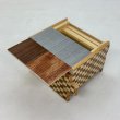 Photo5: Square 14 steps Random-grain/Ichimatsu Japanese puzzle box Himitsu-bako 20269 (5)