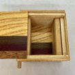 Photo4: Square 14 steps Natural wood/Ichimatsu Japanese puzzle box Himitsu-bako 20269-01 (4)