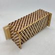 Photo4: Slim 14 steps Ichimatsu Japanese Puzzle Box Himitsubako (4)