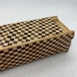 Photo7: Slim 14 steps Ichimatsu Japanese Puzzle Box Himitsubako (7)