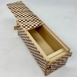 Photo3: Slim 14 steps Ichimatsu Japanese Puzzle Box Himitsubako (3)