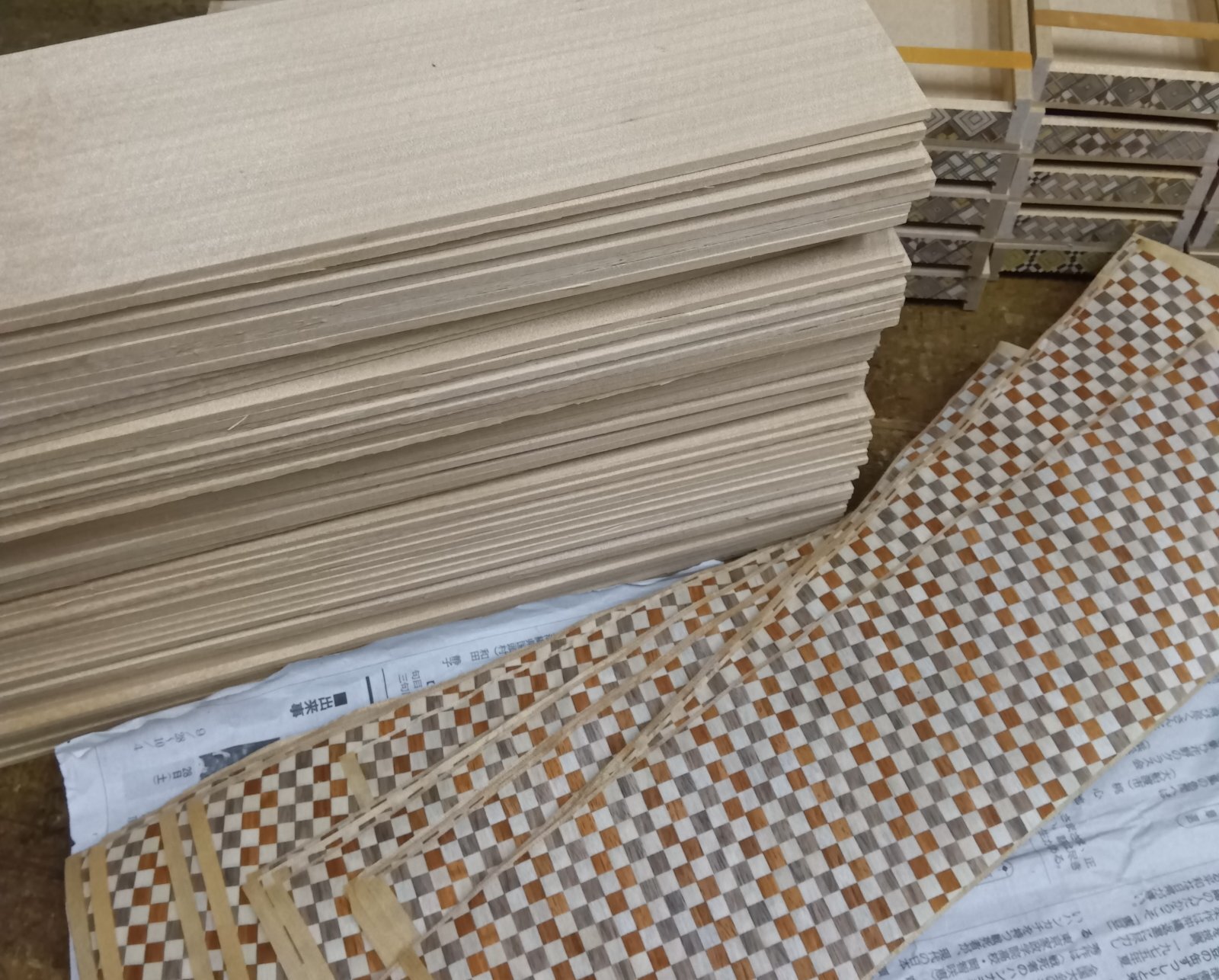 Preparation of Ichimatsu panels