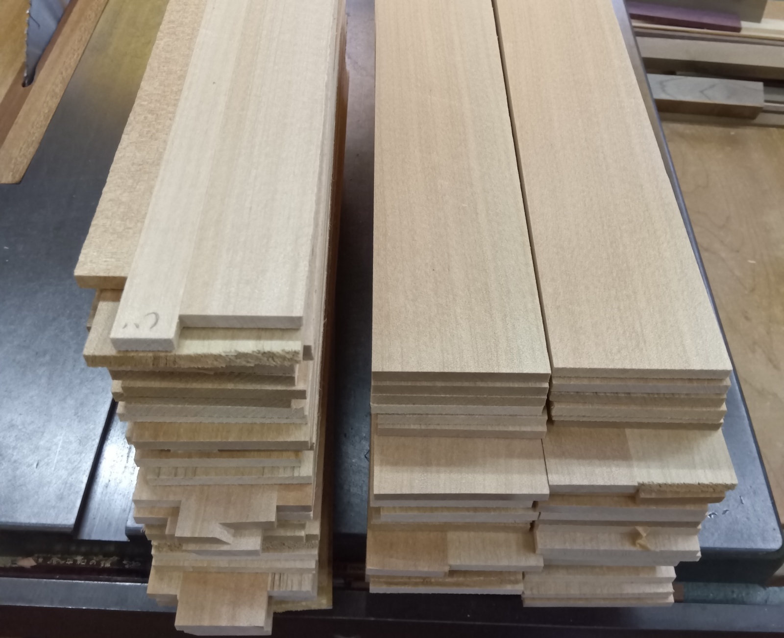 Materials for the hexagonal boxes