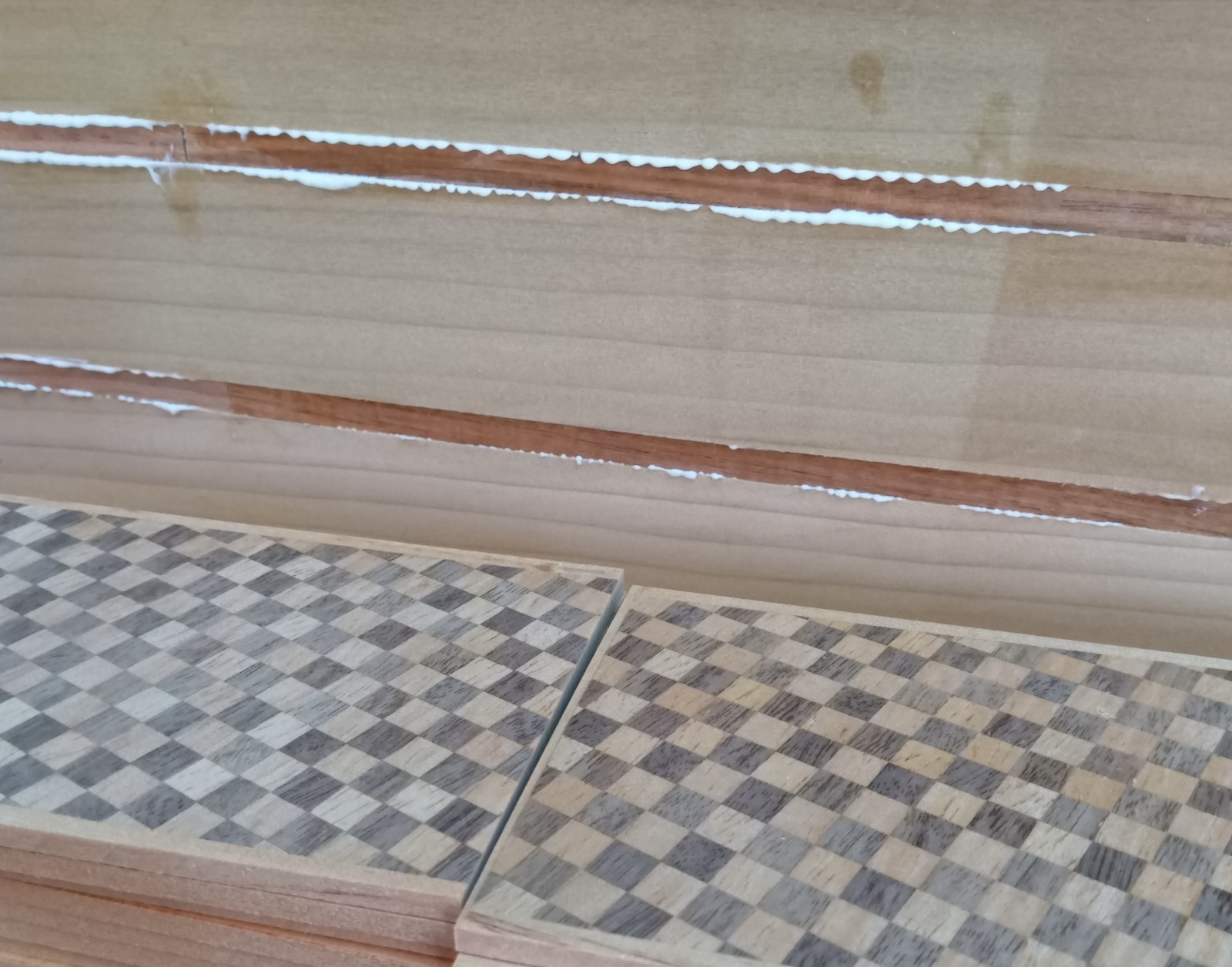 Decorating the panels of the 6-sun box