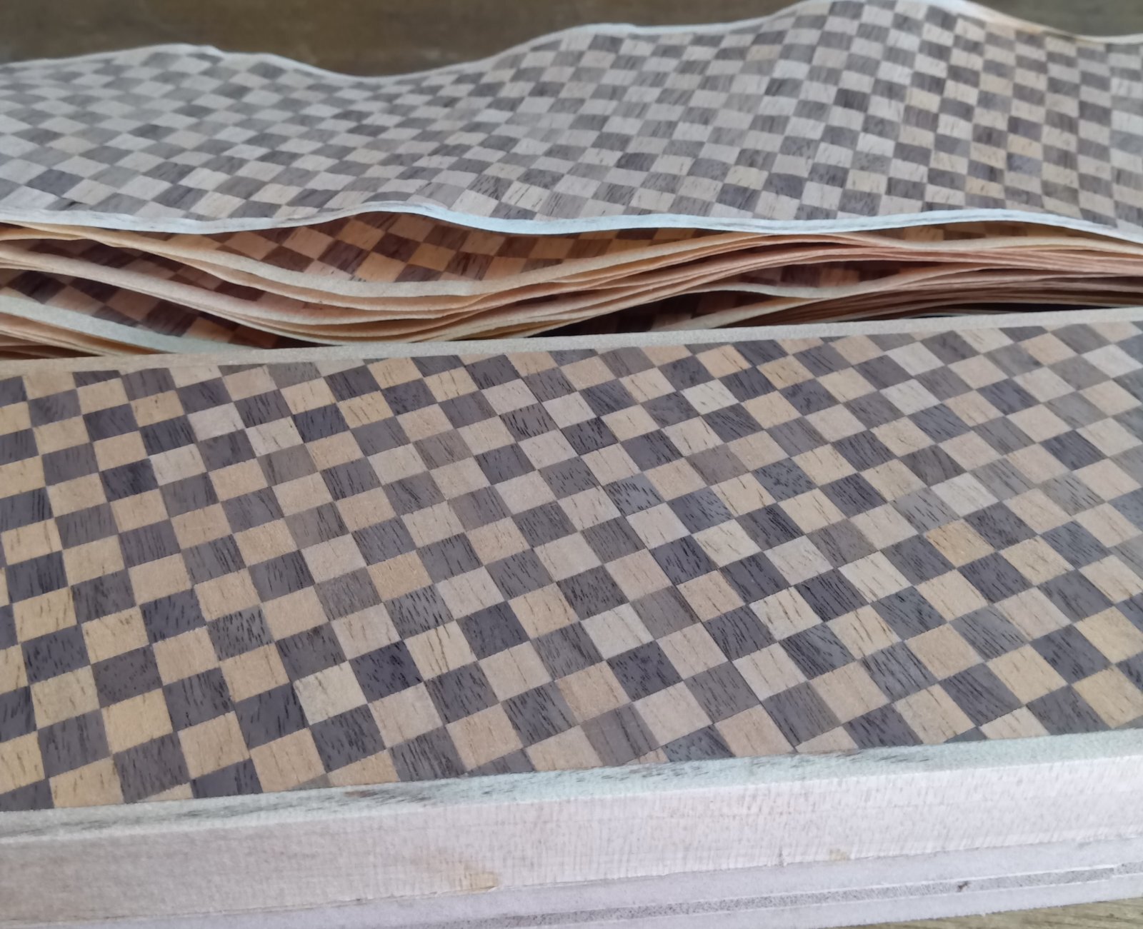 Thickness of Yosegi sheets