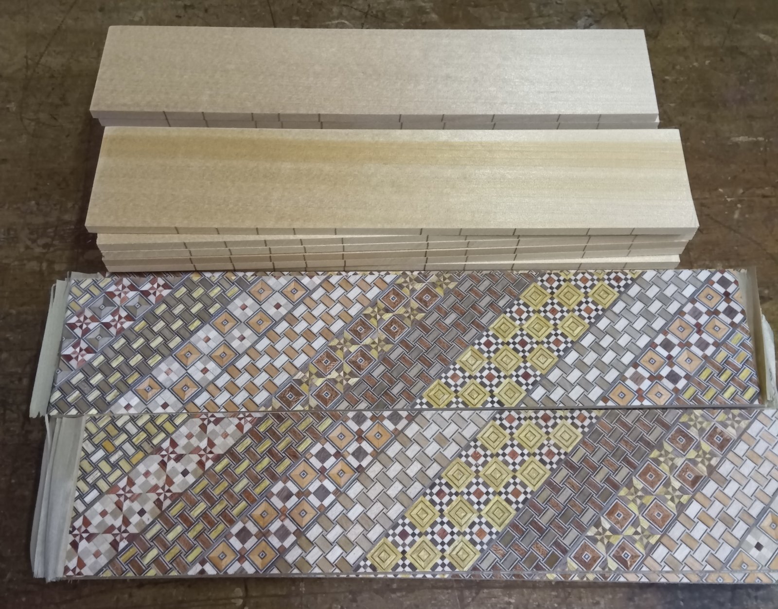 Preparation for a 5-sun puzzle box
