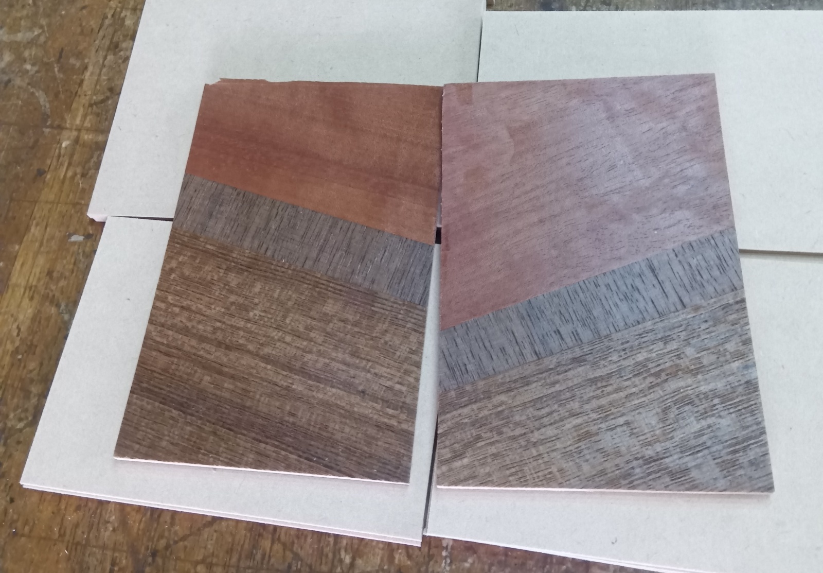 The balance of random wood grain