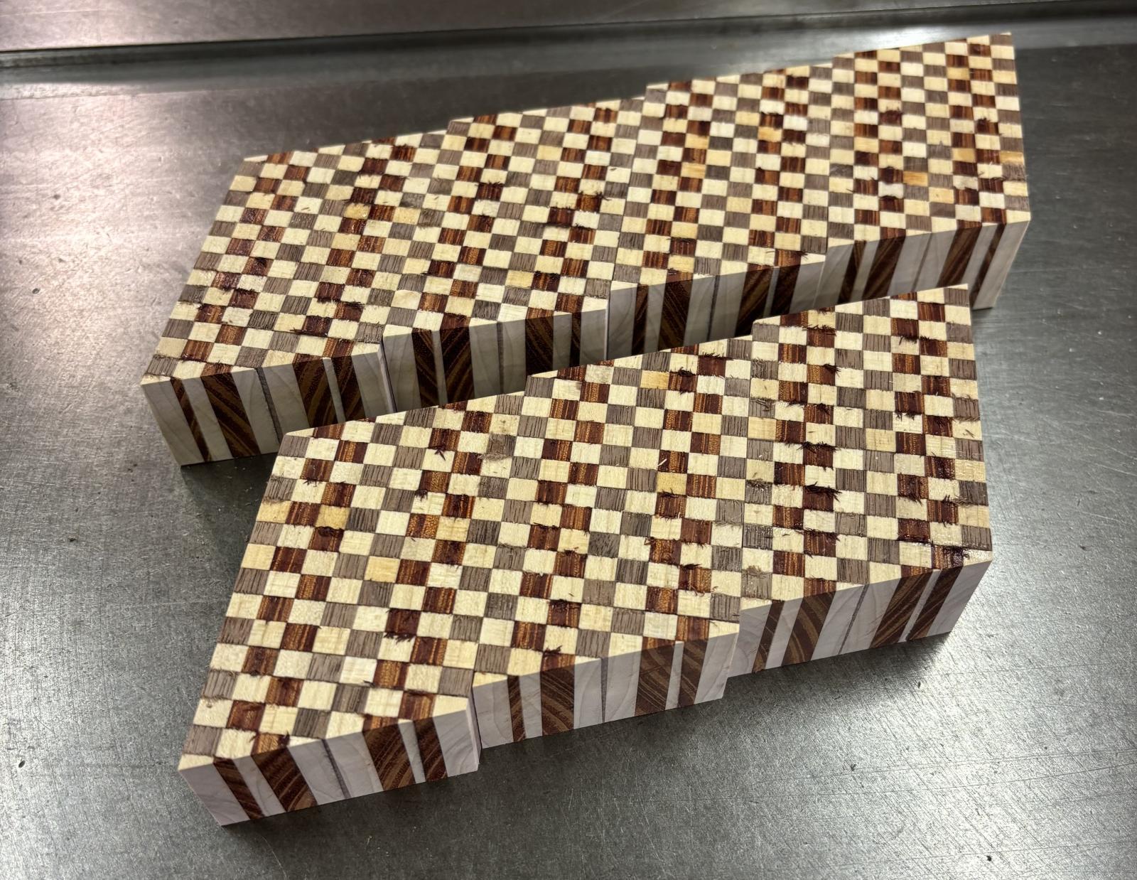 Joining Ichimatsu Yosegi Blocks
