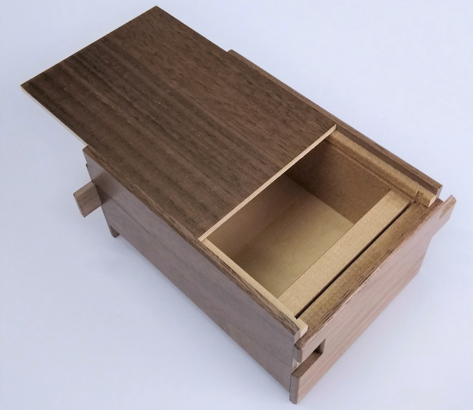 14-step Walnut Puzzle Box