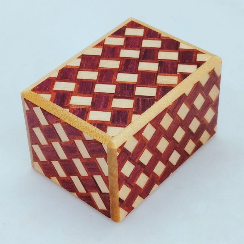 14 steps Kuzushi Mame 1 sun Japanese puzzle box Himitsu-bako Traditional  style