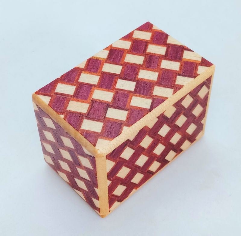14 steps Kuzushi Mame 1 sun Japanese puzzle box Himitsu-bako Traditional  style