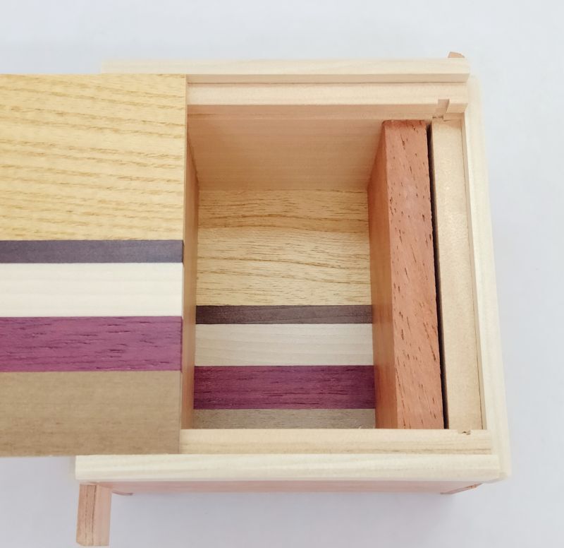 Natural Wooden Slide Box