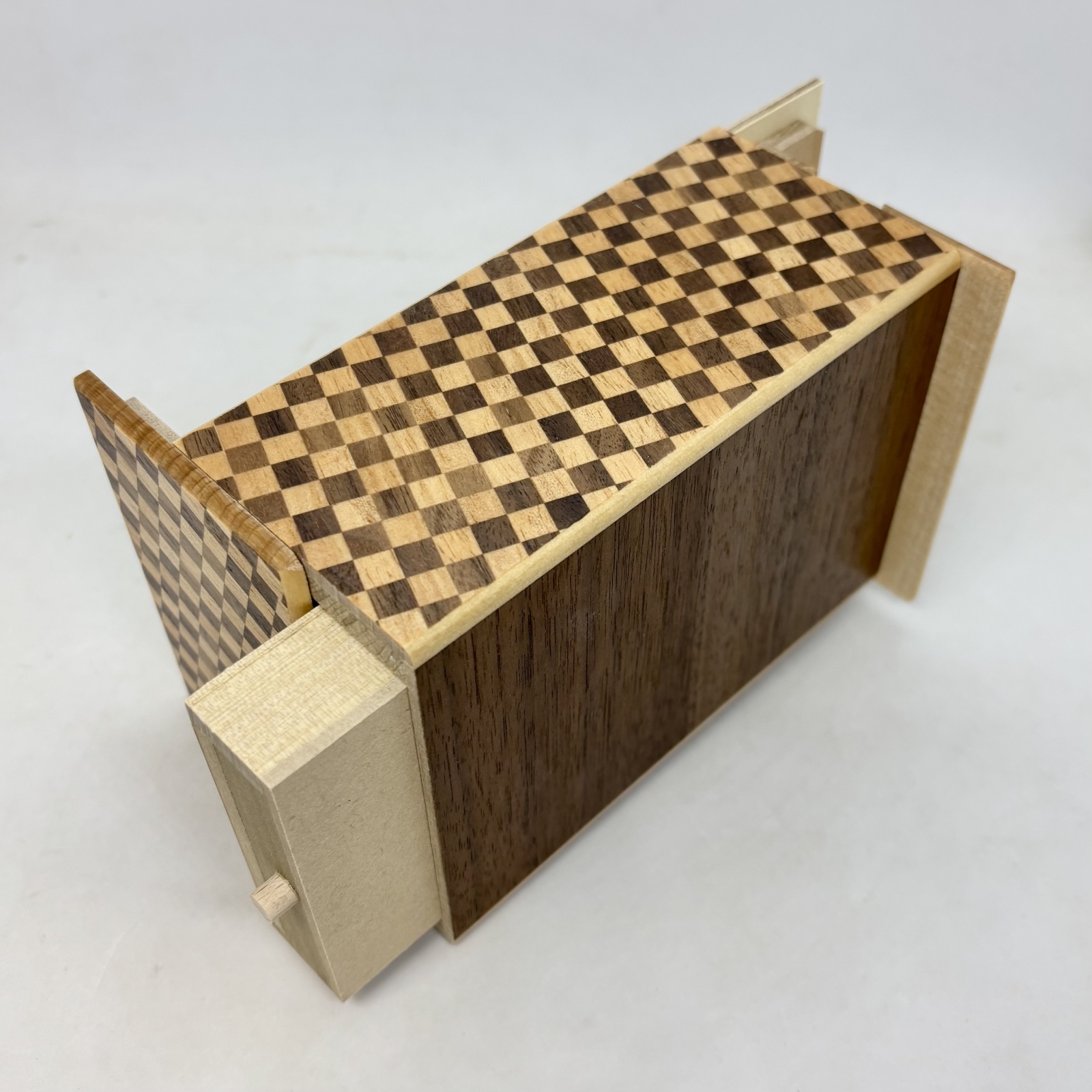 Drawer 10 steps Nested-box yosegi/Ichimatsu 5 sun Japanese puzzle